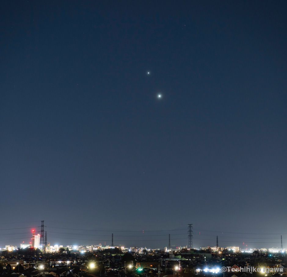 金星と木星の接近